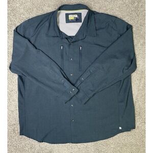 Magellan Adventure Gear Mens‎ 3XL zip Loose Fit Long Sleeve Mag Wick Outdoors